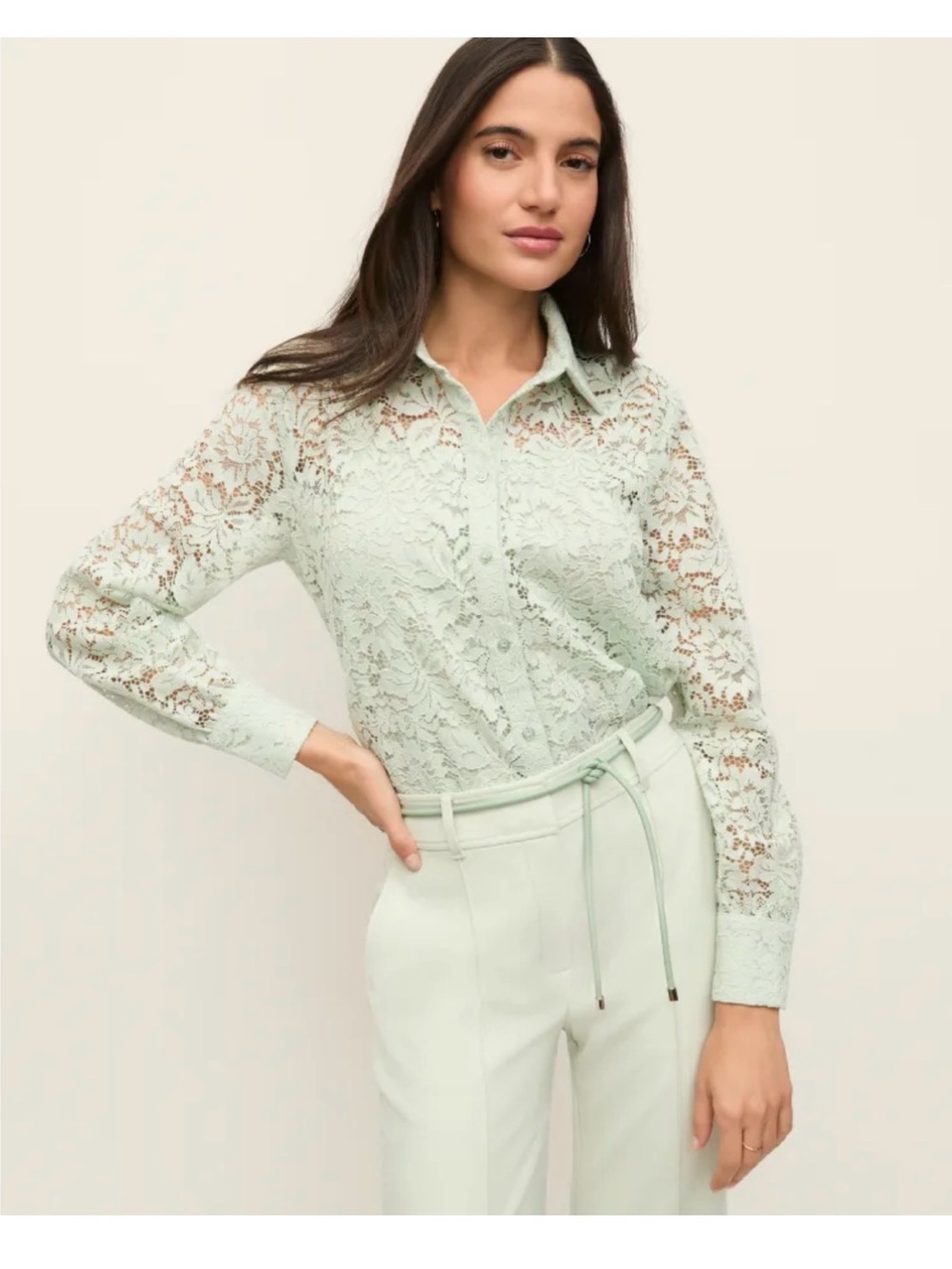 NWT Ann Taylor lace shirt with matching cami Size Small